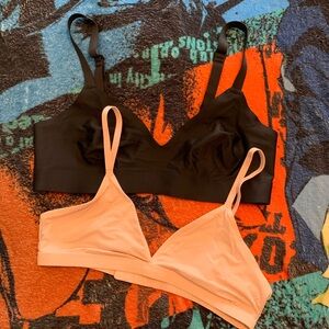 Parade Black and Peach Bralettes